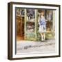 The Window-Shopping Girl-Vicenzo Irolli-Framed Giclee Print