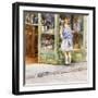 The Window-Shopping Girl-Vicenzo Irolli-Framed Giclee Print