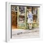 The Window-Shopping Girl-Vicenzo Irolli-Framed Giclee Print