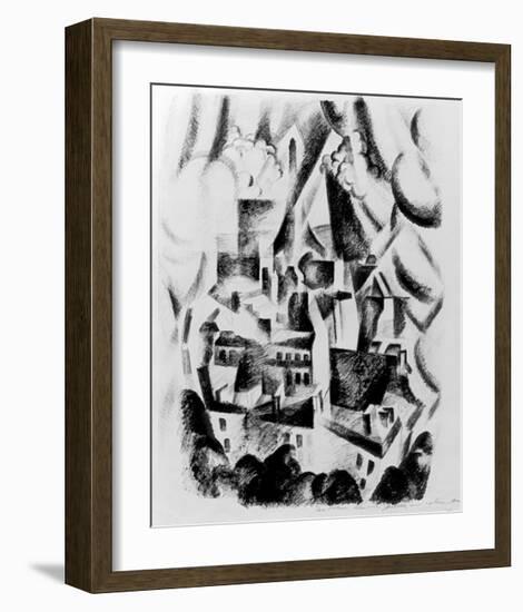 The Window to the City, 1910-Robert Delaunay-Framed Giclee Print