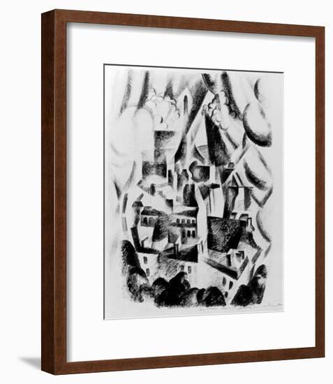 The Window to the City, 1910-Robert Delaunay-Framed Giclee Print