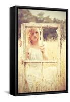 The Window-Sabine Rosch-Framed Stretched Canvas