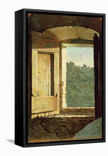 The Window-Giuseppe Abbati-Framed Stretched Canvas
