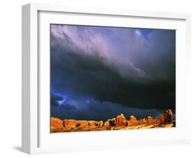 The Windows, Arches National Park, Utah, USA-Charles Gurche-Framed Premium Photographic Print