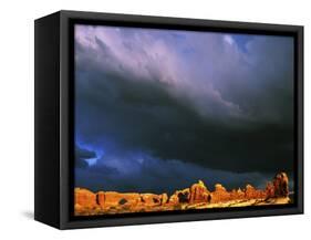 The Windows, Arches National Park, Utah, USA-Charles Gurche-Framed Stretched Canvas