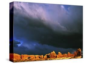 The Windows, Arches National Park, Utah, USA-Charles Gurche-Stretched Canvas