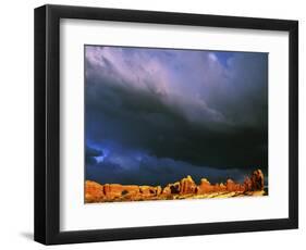 The Windows, Arches National Park, Utah, USA-Charles Gurche-Framed Photographic Print