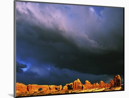 The Windows, Arches National Park, Utah, USA-Charles Gurche-Mounted Photographic Print