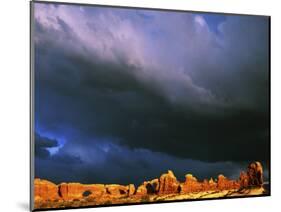 The Windows, Arches National Park, Utah, USA-Charles Gurche-Mounted Photographic Print