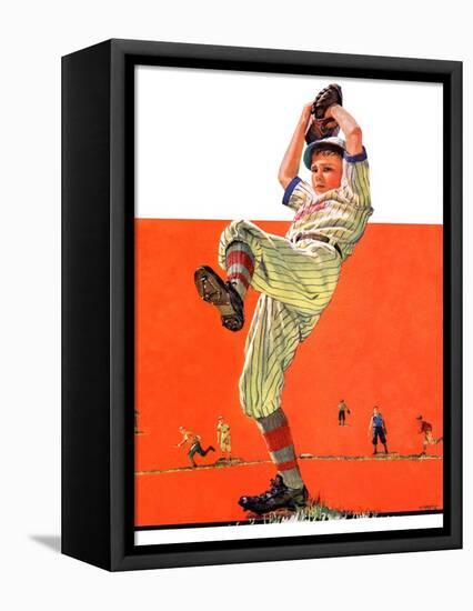 "The Windup,"August 18, 1934-Eugene Iverd-Framed Stretched Canvas