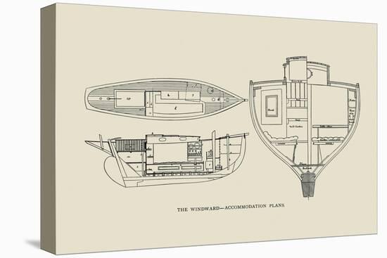 The Windward-Accommodation Plans-Charles P. Kunhardt-Stretched Canvas