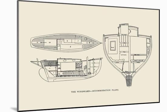 The Windward-Accommodation Plans-Charles P. Kunhardt-Mounted Art Print