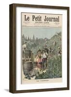 The Wine Harvest, from Le Petit Journal, 31st October 1891-Henri Meyer-Framed Giclee Print