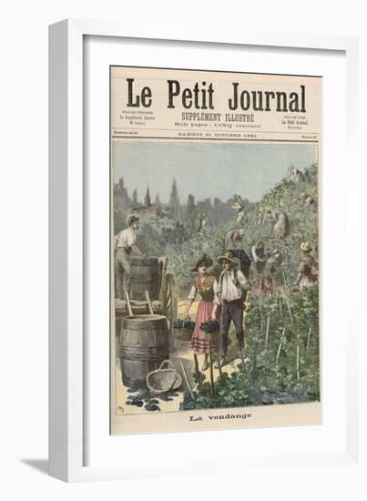 The Wine Harvest, from Le Petit Journal, 31st October 1891-Henri Meyer-Framed Giclee Print