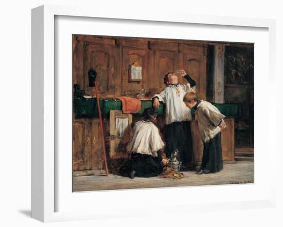 The Wine of the Parish Priest-Cosola Demetrio-Framed Giclee Print