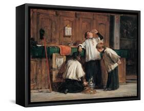 The Wine of the Parish Priest-Cosola Demetrio-Framed Stretched Canvas