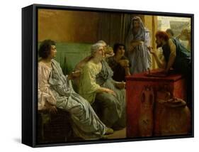 The Wine Shop, 1869-74-Sir Lawrence Alma-Tadema-Framed Stretched Canvas