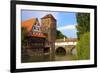 The Wine Store and Hangman's Bridge on the Pegnitz River, Nuremberg, Bavaria, Germany, Europe-Neil Farrin-Framed Photographic Print