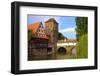 The Wine Store and Hangman's Bridge on the Pegnitz River, Nuremberg, Bavaria, Germany, Europe-Neil Farrin-Framed Photographic Print