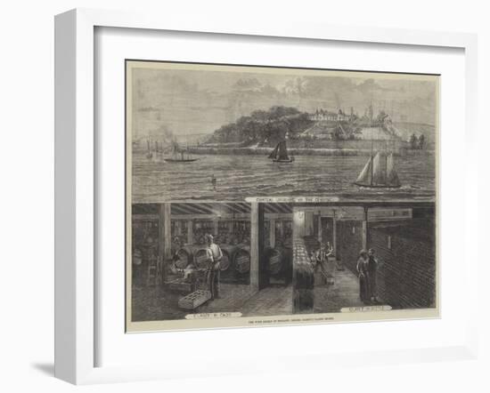 The Wine Supply of England, Messers Gilbey's Claret Stores-null-Framed Giclee Print