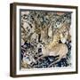 The Winged Deer (Tapestry) (Detail of 95771)-French-Framed Giclee Print