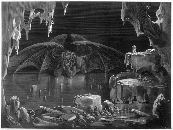 'The Winged Demon in His Icy Lair' Print - H. Pisan | AllPosters.com