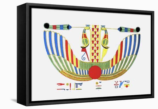 The Winged Disk, The Emblem of Thoth-Jean-Fran?s Champollion-Framed Stretched Canvas