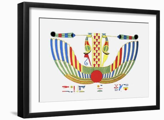 The Winged Disk, The Emblem of Thoth-Jean-Fran?s Champollion-Framed Premium Giclee Print