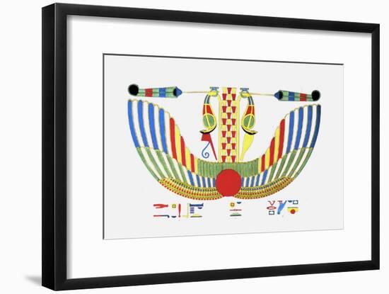 The Winged Disk, The Emblem of Thoth-Jean-Fran?s Champollion-Framed Giclee Print