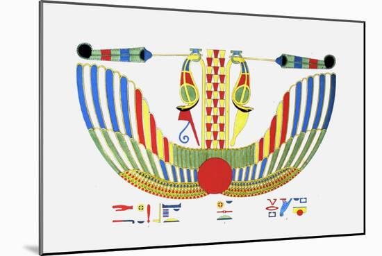 The Winged Disk, The Emblem of Thoth-Jean-Fran?s Champollion-Mounted Giclee Print