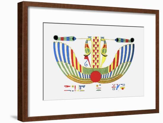 The Winged Disk, The Emblem of Thoth-Jean-Fran?s Champollion-Framed Giclee Print