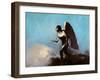 The Winged Man Or, Fallen Angel, Before 1880-Odilon Redon-Framed Giclee Print