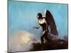 The Winged Man Or, Fallen Angel, Before 1880-Odilon Redon-Mounted Giclee Print