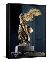 The Winged Victory or Nike of Samothrace, Marble, c. 190 BC-null-Framed Stretched Canvas