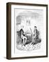 The Winglebury Duel by Charles Dickens-George Cruikshank-Framed Art Print