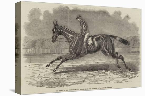 The Winner of the Newmarket July Stakes, Lord John Scott's BC Brother to Elthiron-Benjamin Herring-Stretched Canvas
