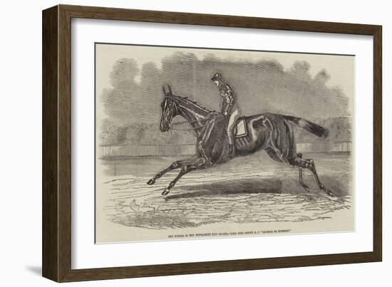 The Winner of the Newmarket July Stakes, Lord John Scott's BC Brother to Elthiron-Benjamin Herring-Framed Giclee Print