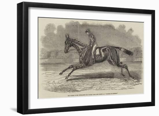 The Winner of the Newmarket July Stakes, Lord John Scott's BC Brother to Elthiron-Benjamin Herring-Framed Giclee Print