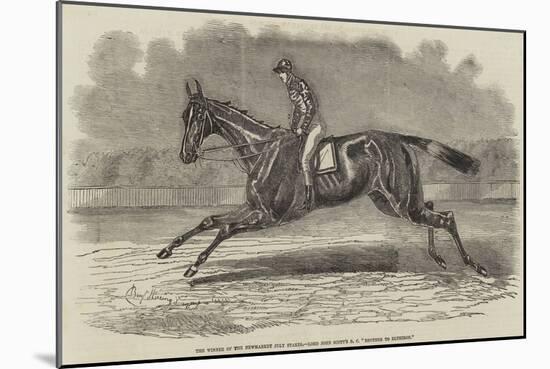 The Winner of the Newmarket July Stakes, Lord John Scott's BC Brother to Elthiron-Benjamin Herring-Mounted Giclee Print