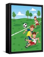 The Winning Goal - Jack & Jill-Eric Sturdevant-Framed Stretched Canvas