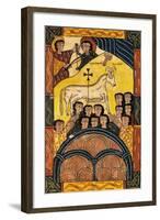 The Winning Lamb, Miniature from Review of the Apocalypse of Saint Beatus of Liebana-null-Framed Giclee Print