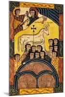 The Winning Lamb, Miniature from Review of the Apocalypse of Saint Beatus of Liebana-null-Mounted Giclee Print