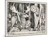 The Winning of Olwen the Stag of Redynvre Brings the Seven Companions to the Owl of Cwm Cawlwyd-Henry Justice Ford-Mounted Art Print