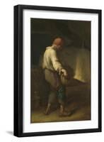 The Winnower, C. 1847-Jean-François Millet-Framed Giclee Print