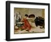 The Winnowers, 1855-Gustave Courbet-Framed Giclee Print