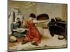 The Winnowers, 1855-Gustave Courbet-Mounted Giclee Print