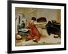 The Winnowers, 1855-Gustave Courbet-Framed Giclee Print