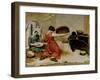 The Winnowers, 1855-Gustave Courbet-Framed Giclee Print