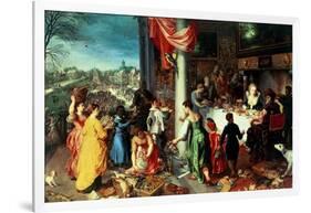 The Winter Feast, Gathering at the Bavarian State Palace-Hendrik van Balen the Elder-Framed Giclee Print