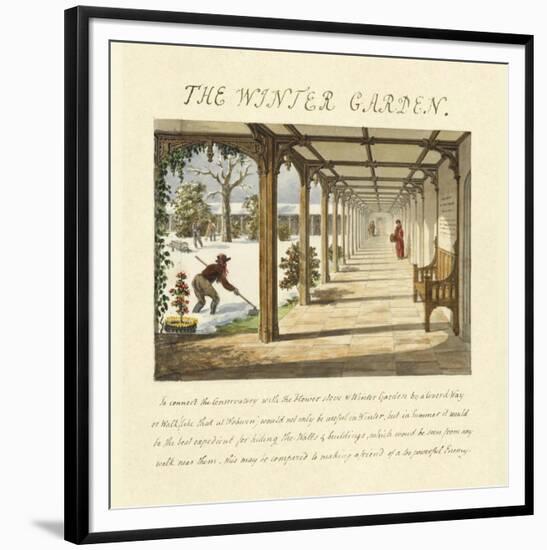 The Winter Garden, 1813-Humphry Repton-Framed Art Print